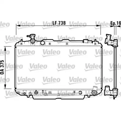 VALEO Motor Su Radyatörü 734183