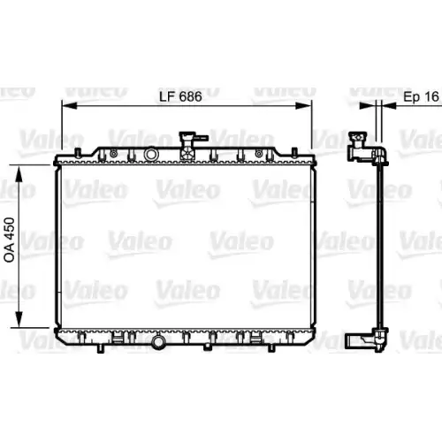 VALEO Motor Su Radyatörü 735205