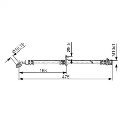 BOSCH Fren Hortumu Arka Sağ 1987481326