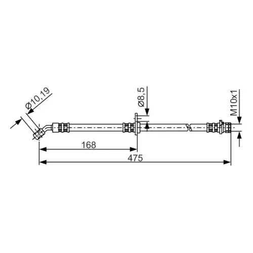 BOSCH Fren Hortumu Arka Sağ 1987481326