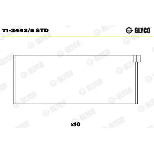 GLYCO Kol Yatak 10 Std 71-3442/5 STD