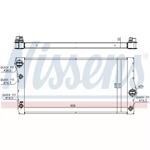 NISSENS Motor Su Radyatörü Otomatik 60775