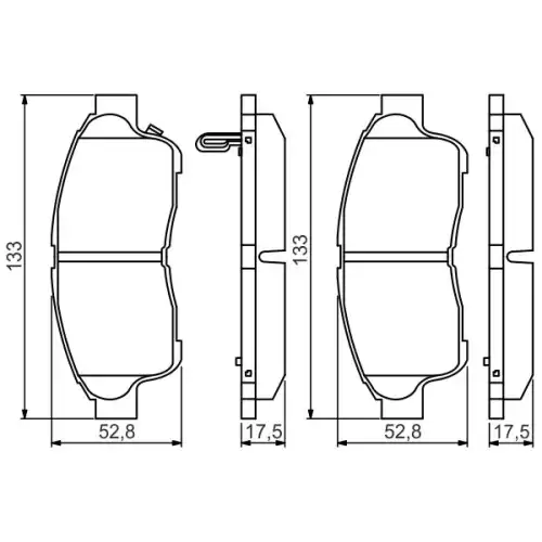 BOSCH Ön Fren Balatası Tk 0986495257