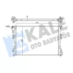 KALE Motor Su Radyatörü Brazing 347225