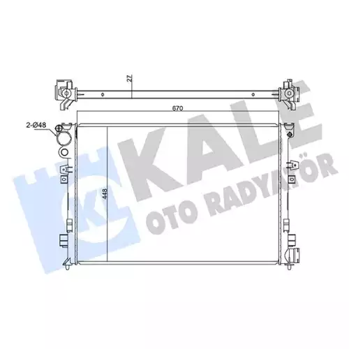 KALE Motor Su Radyatörü Brazing 347225