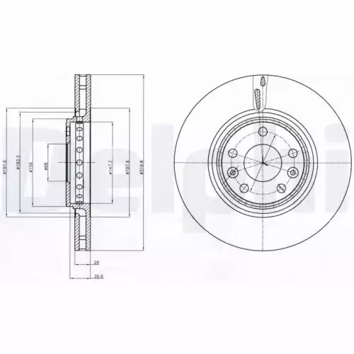 DELPHI Ön Fren Diski Takım BG4266