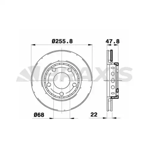 BRAXIS Arka Fren Diski AE0622