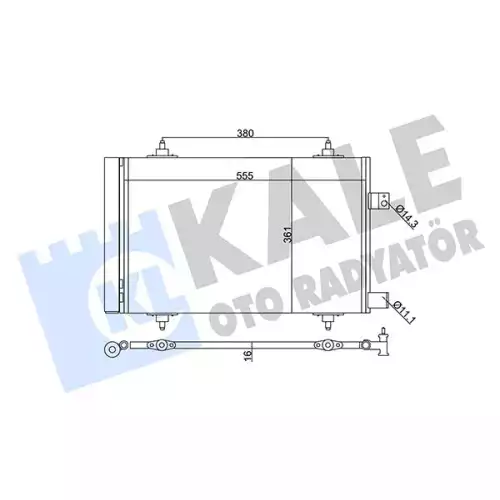KALE Klima Radyatörü Kondanser 345665