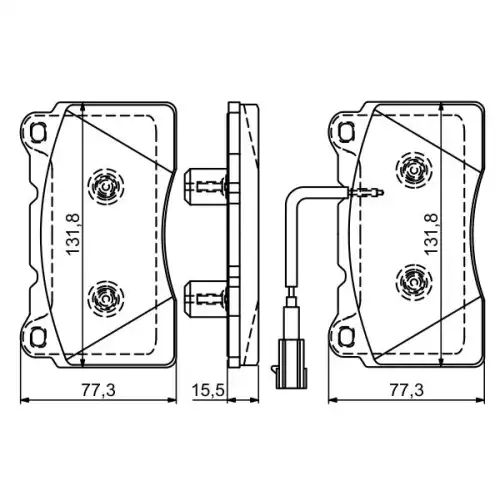 BOSCH Ön Fren Balatası Tk 0986494539