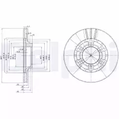 DELPHI Ön Fren Diski Havalı BG2561