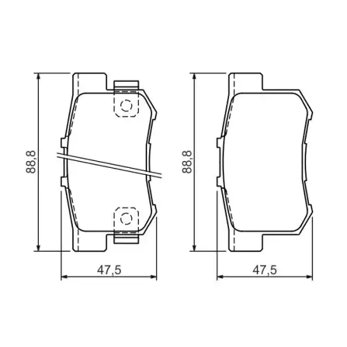 BOSCH Arka Fren Balatası Tk 0986494358