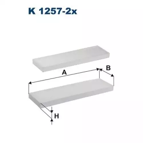 FILTRON Polen Filtre K1257-2x