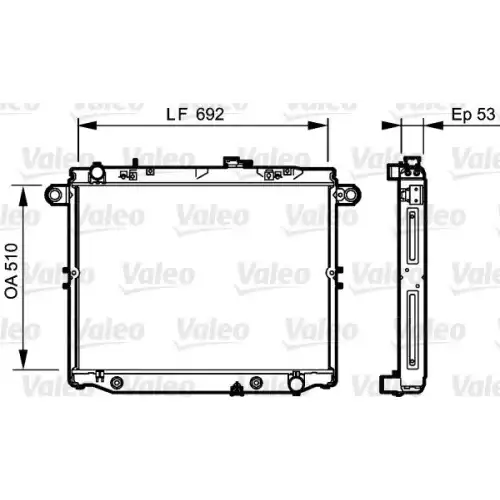VALEO Motor Su Radyatörü 734192