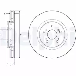 DELPHI Ön Fren Diski Takım Kaplamalı BG4808C