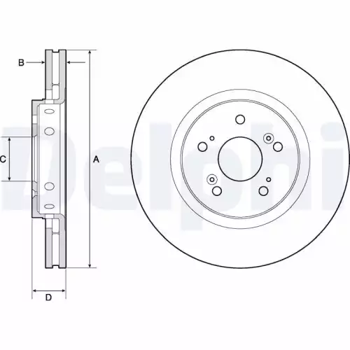 DELPHI Ön Fren Diski Takım Kaplamalı BG4808C