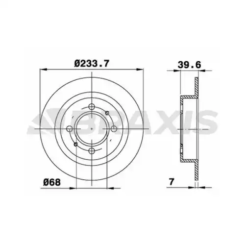 BRAXIS Arka Fren Diski AE0535