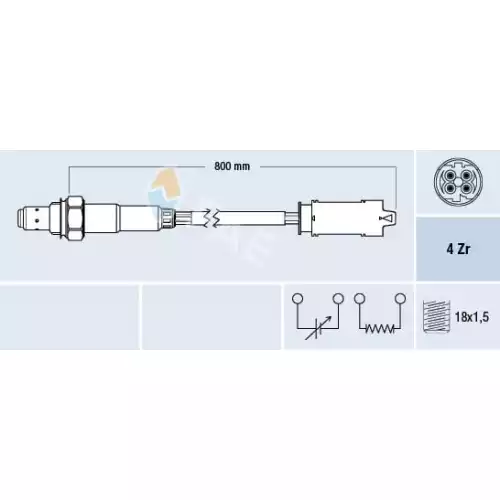 FAE Lambda Oksijen Sensörü FAE 77237