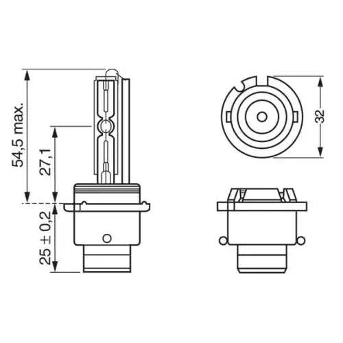 BOSCH Gaz Far Ampülu 35W/D2R/P32D3 1987302903