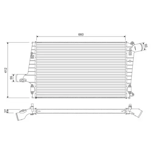 VALEO Turbo İntercooler Radyatörü 817865