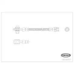 CORTECO Fren Hortumu Arka 285mm 19036497