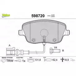 VALEO Ön Fren Balatası Tk 598720