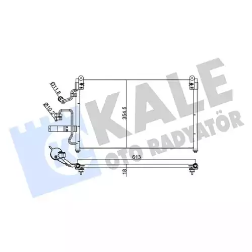 KALE Klima Radyatörü Kondanser 345190