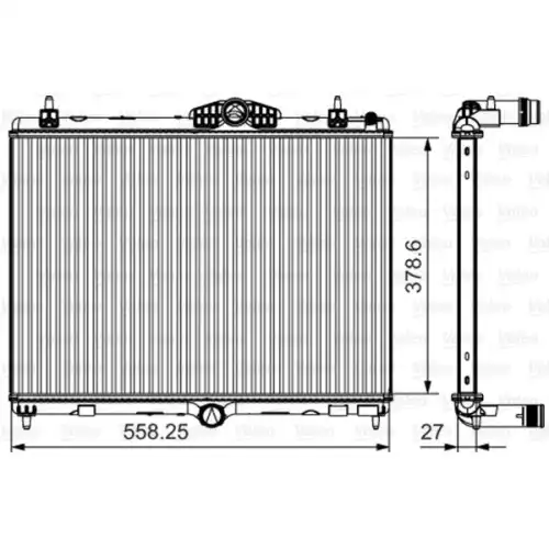 VALEO Motor Su Radyatörü 735631