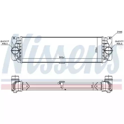 NISSENS Turbo İntercool Radyatörü 96526