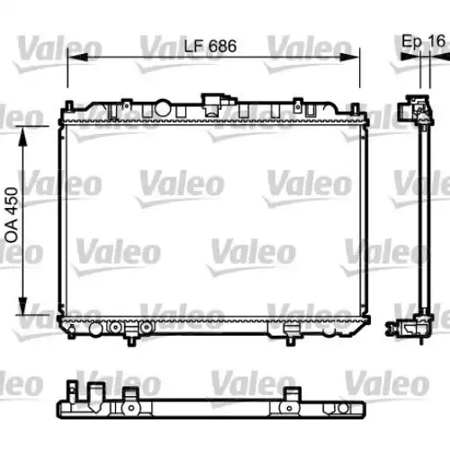 VALEO Motor Su Radyatörü 735064