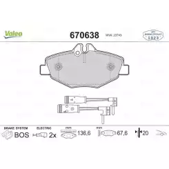 VALEO Ön Fren Balatası Tk 670638