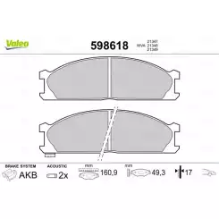 VALEO Ön Fren Balatası Tk 598618