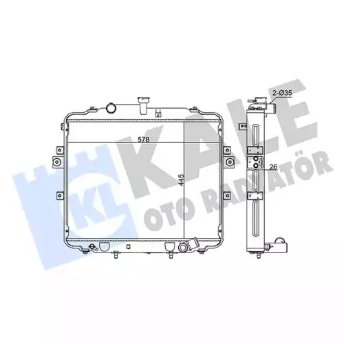 KALE Motor Su Radyatörü 341965