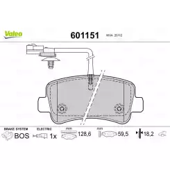 VALEO Arka Fren Balatası Tk 601151