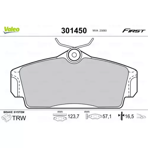 VALEO Ön Fren Balatası Tk 301450