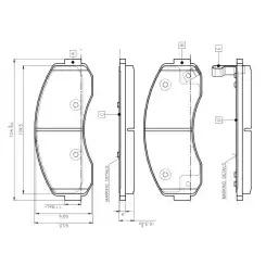 BOSCH Ön Fren Balatası 0986TB3045