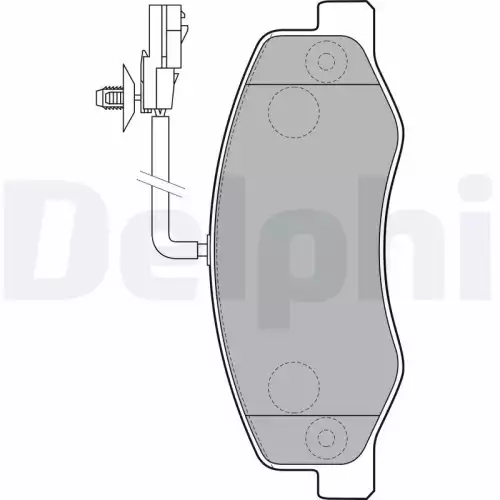 DELPHI Arka Fren Balatası Tk LP2192