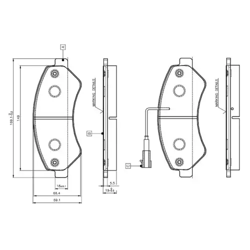 BOSCH Ön Fren Balatası 0986TB3029