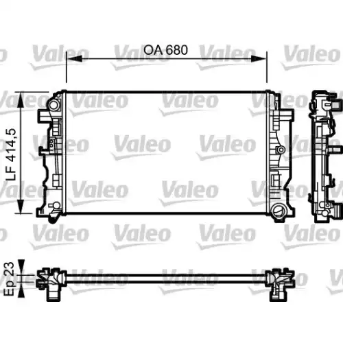 VALEO Motor Su Radyatörü 734927