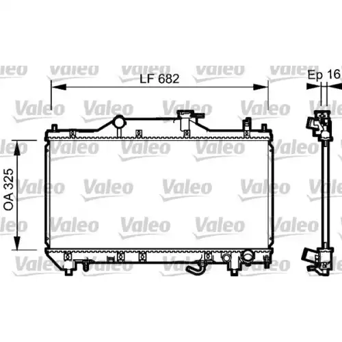 VALEO Motor Su Radyatörü 734490