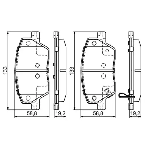 BOSCH Ön Fren Balatası Tk 0986495392