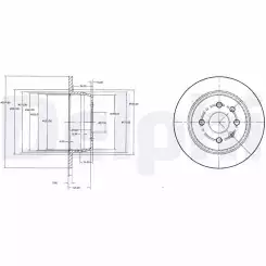 DELPHI Arka Fren Diski BG2635