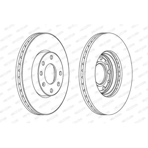 FERODO Ön Fren Diski Havalı 256Mm DDF1041