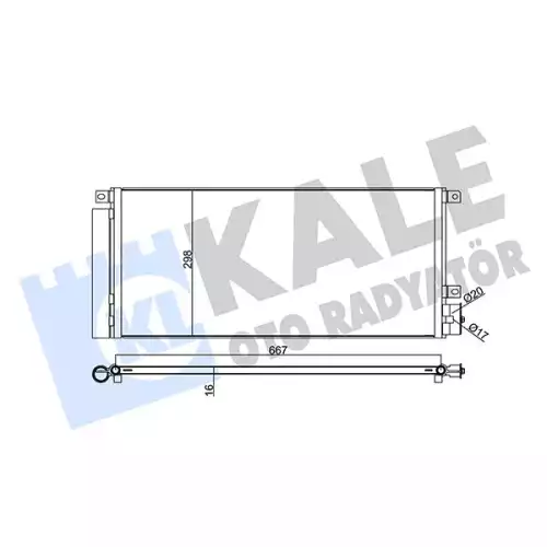 KALE Klima Radyatörü Kondanser 345280