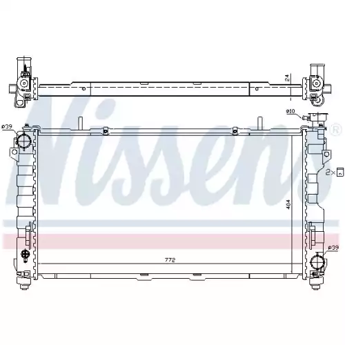 NISSENS Motor Su Radyatörü 61005