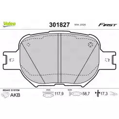 VALEO Ön Fren Balatası Tk 301827