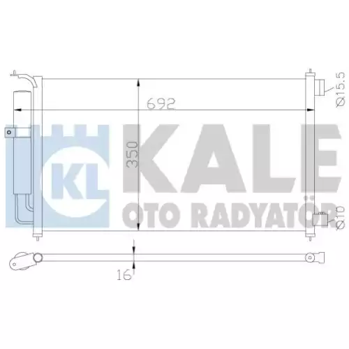 KALE Klima Radyatörü Kondanser 388300