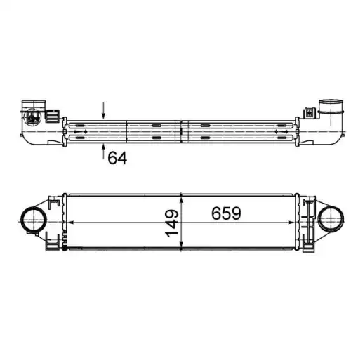 MAHLE Turbo İntercool radyatörü CI499000S