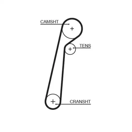 GATES Eksantrik Triger Kayışı 104 Diş 5652XS