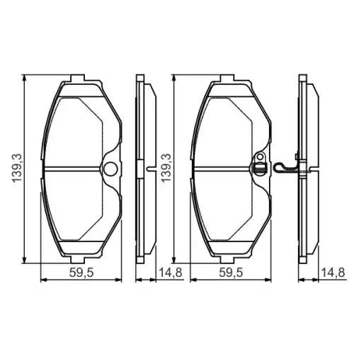 BOSCH Ön Fren Balatası Tk 0986495147