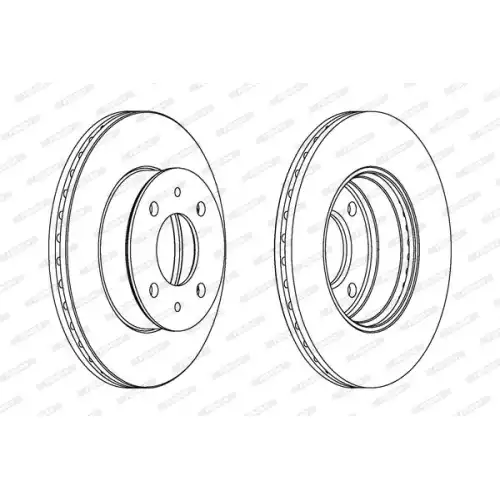 FERODO Ön Fren Diski Havalı 242 4Mm DDF1632